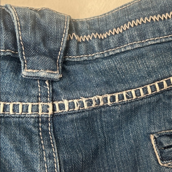 Y2K Guess Jeans wide leg asymmetrical embroidered boho vintage low-slung - Picture 8 of 10